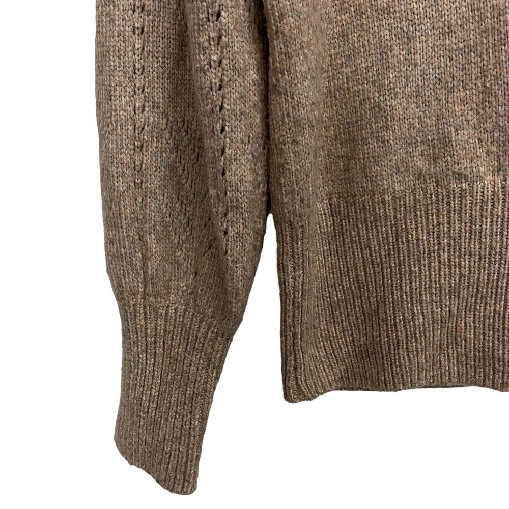 WHBM White House Black Market Brown V-Neck Pullover Women's Sweater Size M Fall - Picture 3 of 9